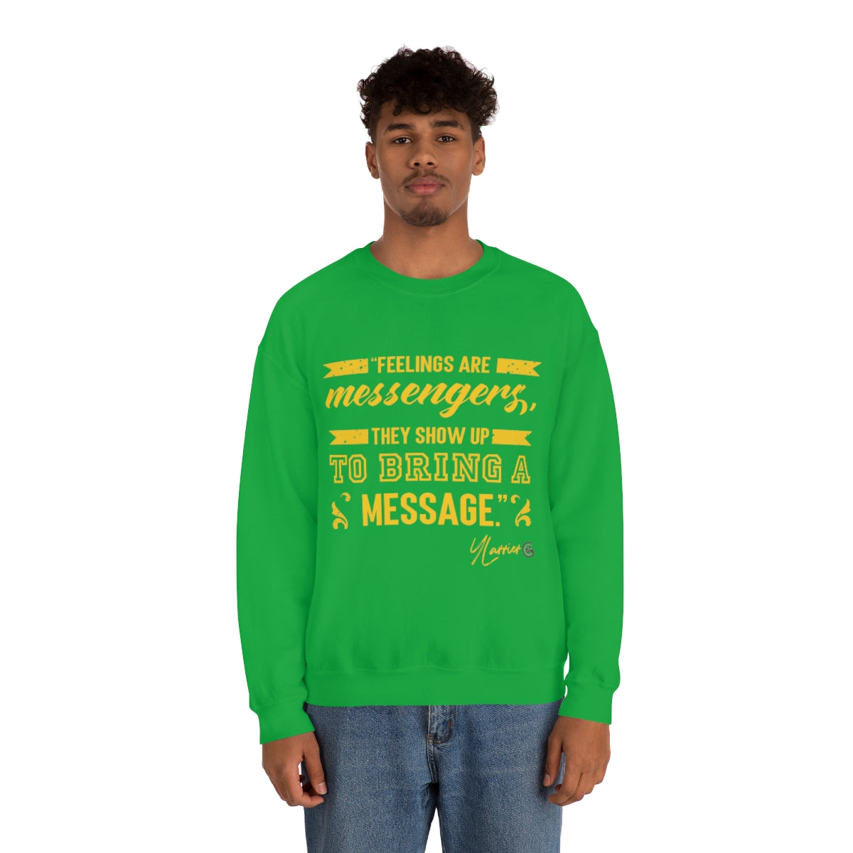 Feelings are Messenger Crewneck Sweatshirt