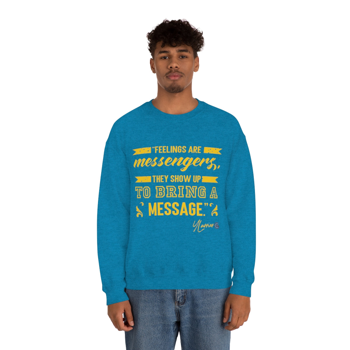 Feelings are Messenger Crewneck Sweatshirt