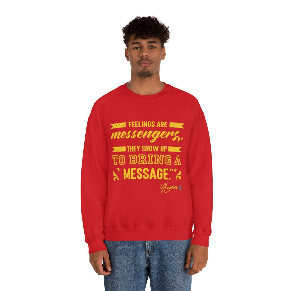 Feelings are Messenger Crewneck Sweatshirt