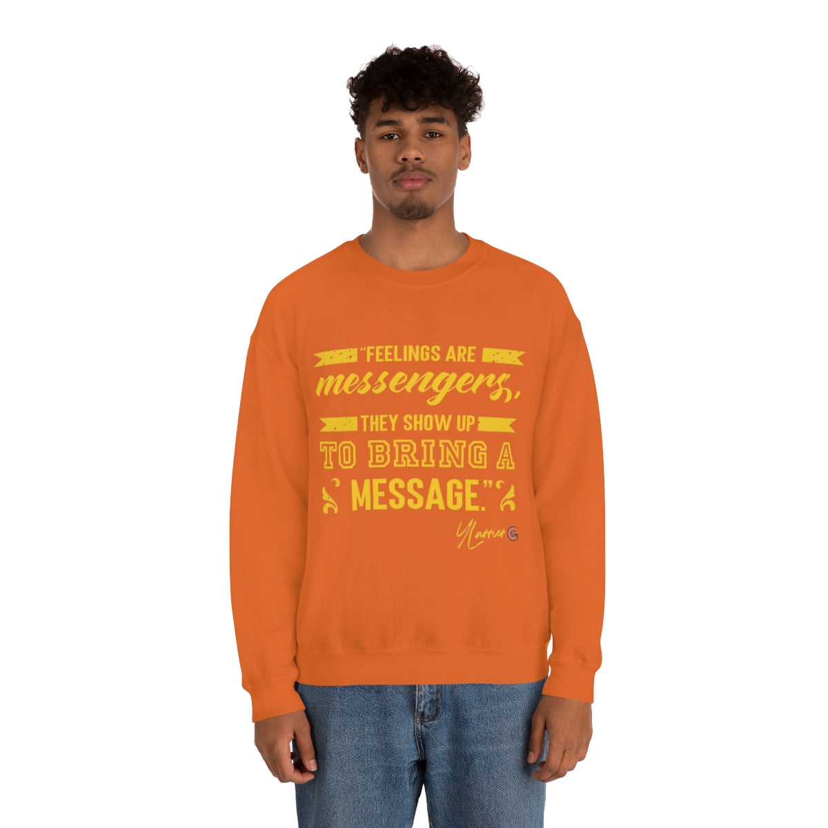 Feelings are Messenger Crewneck Sweatshirt