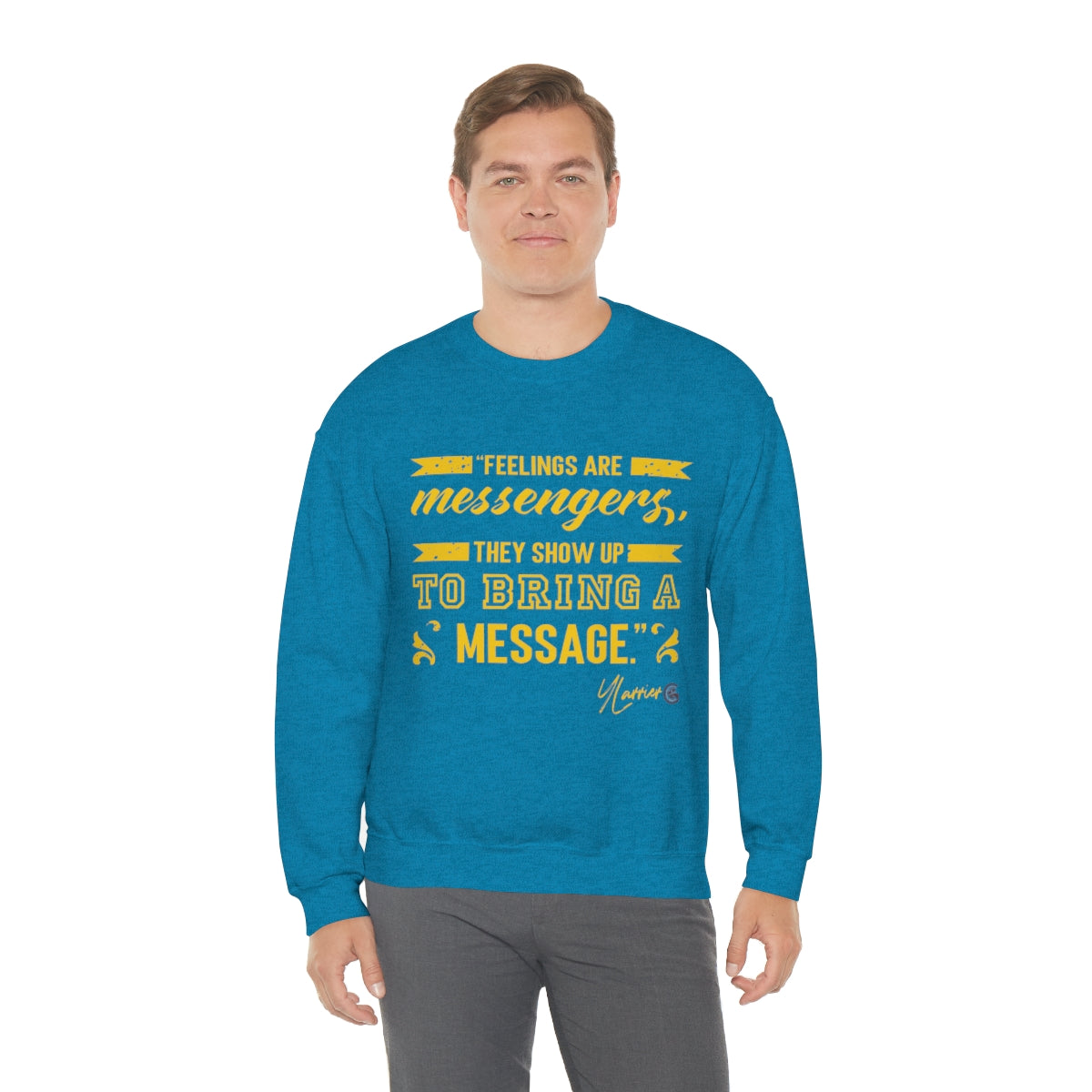 Feelings are Messenger Crewneck Sweatshirt