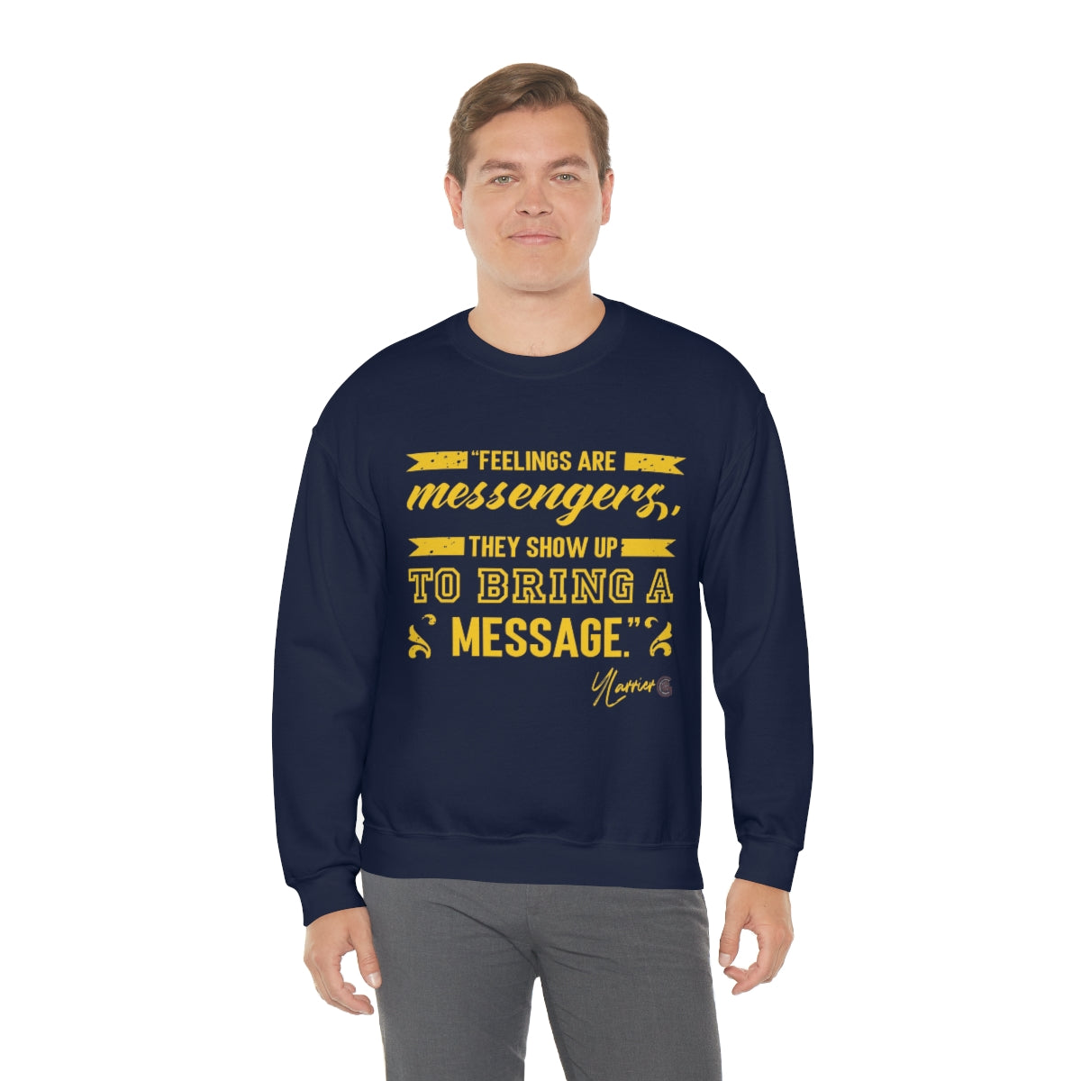 Feelings are Messenger Crewneck Sweatshirt
