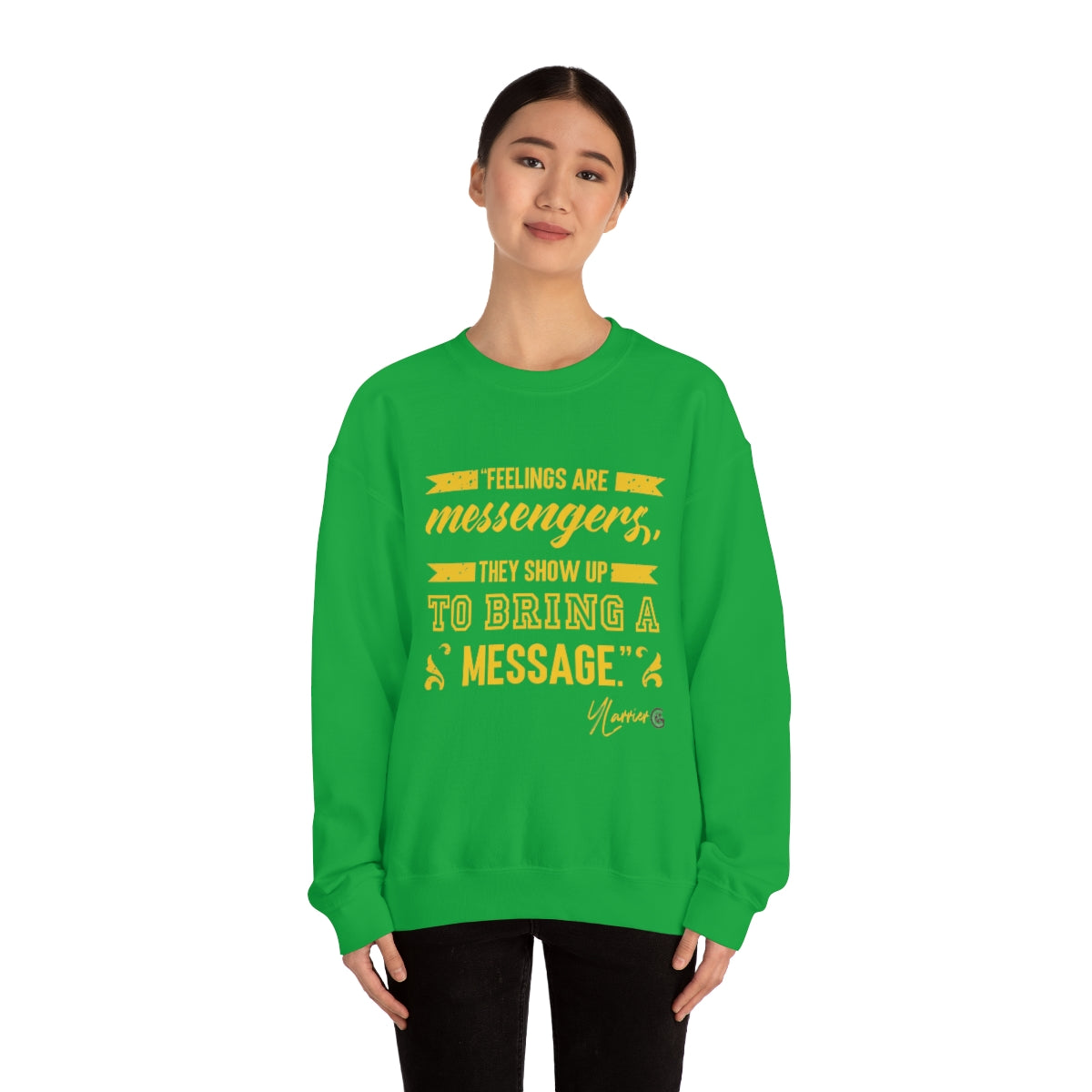 Feelings are Messenger Crewneck Sweatshirt