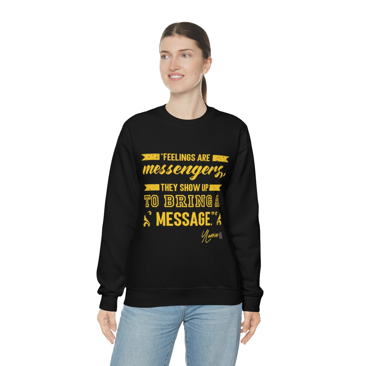 Feelings are Messenger Crewneck Sweatshirt