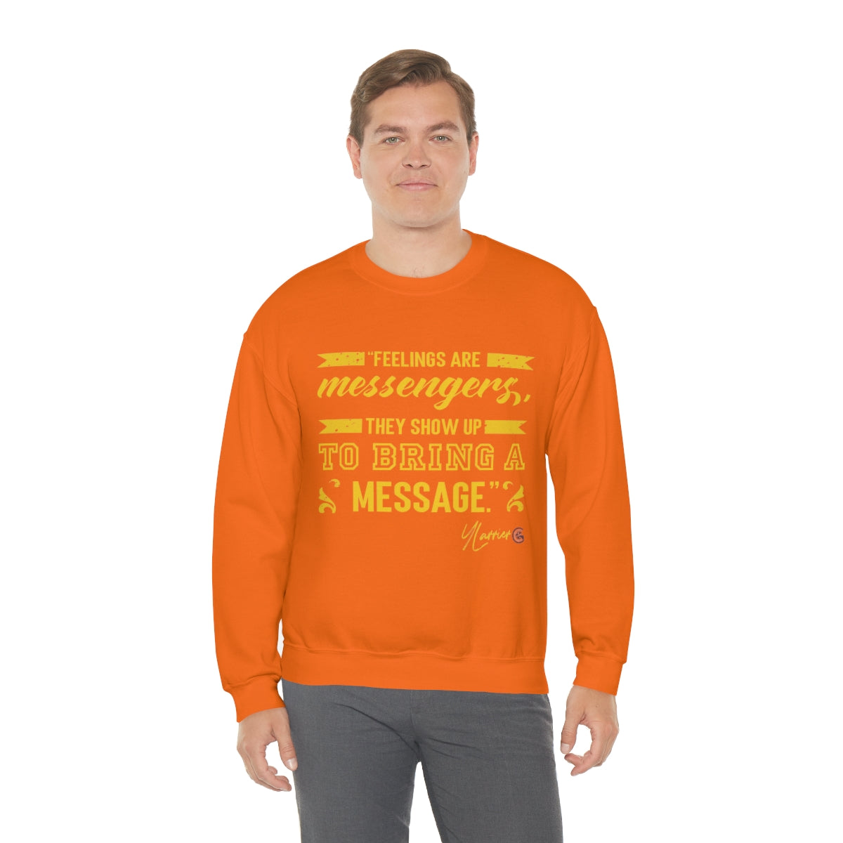 Feelings are Messenger Crewneck Sweatshirt