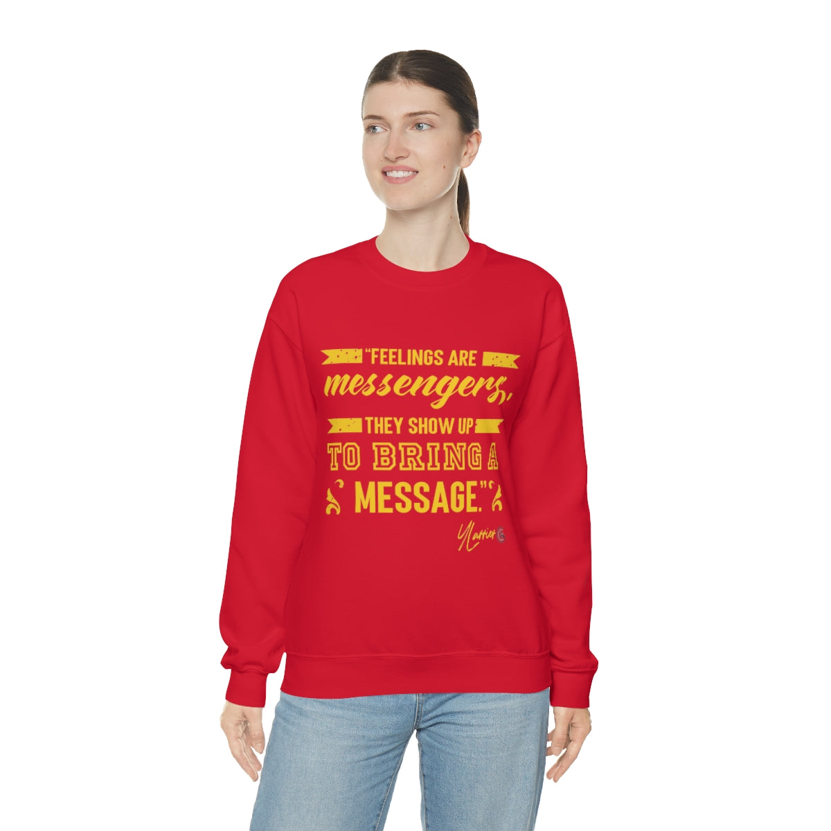 Feelings are Messenger Crewneck Sweatshirt