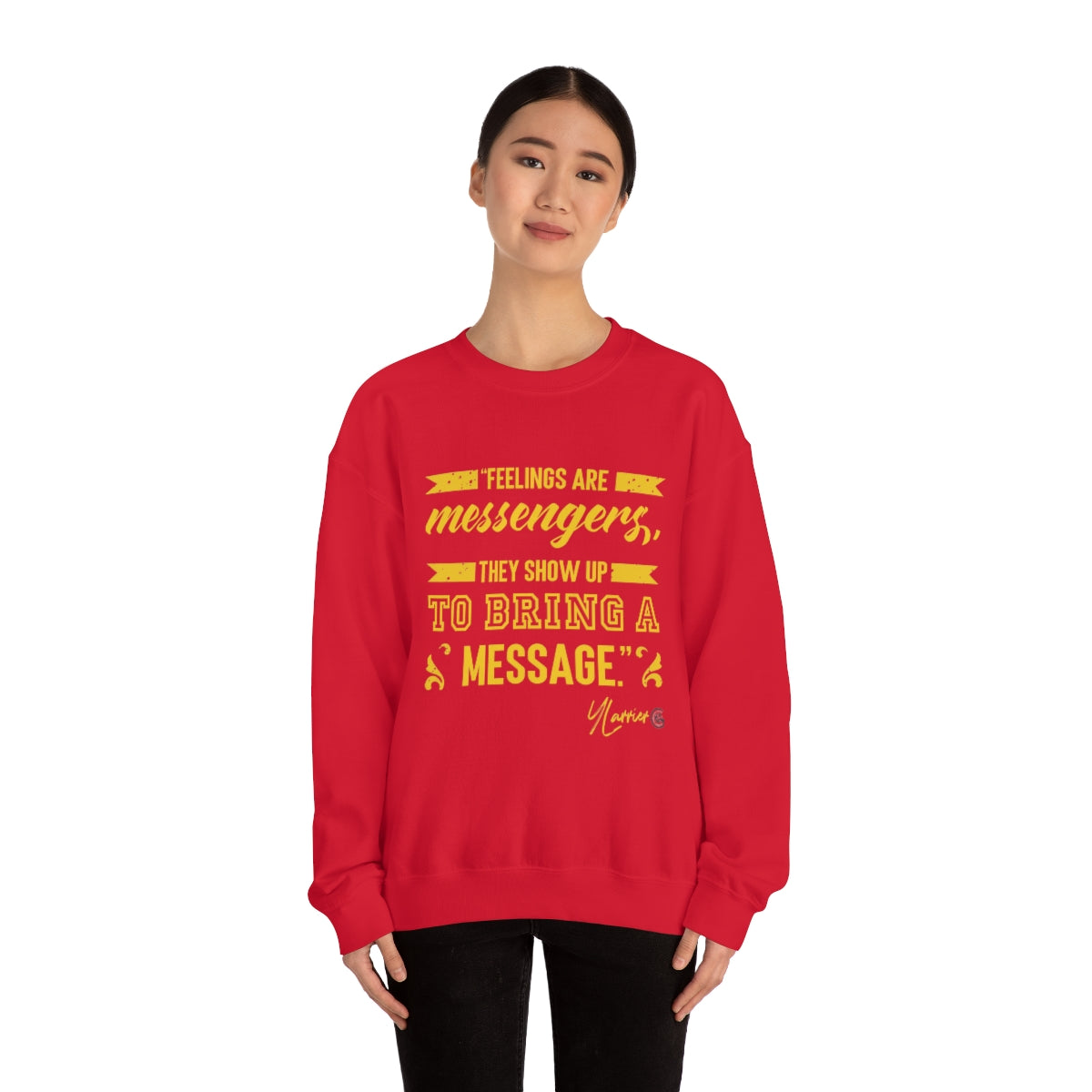 Feelings are Messenger Crewneck Sweatshirt