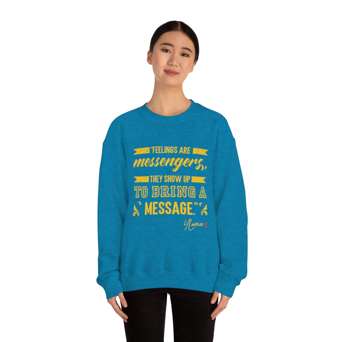 Feelings are Messenger Crewneck Sweatshirt