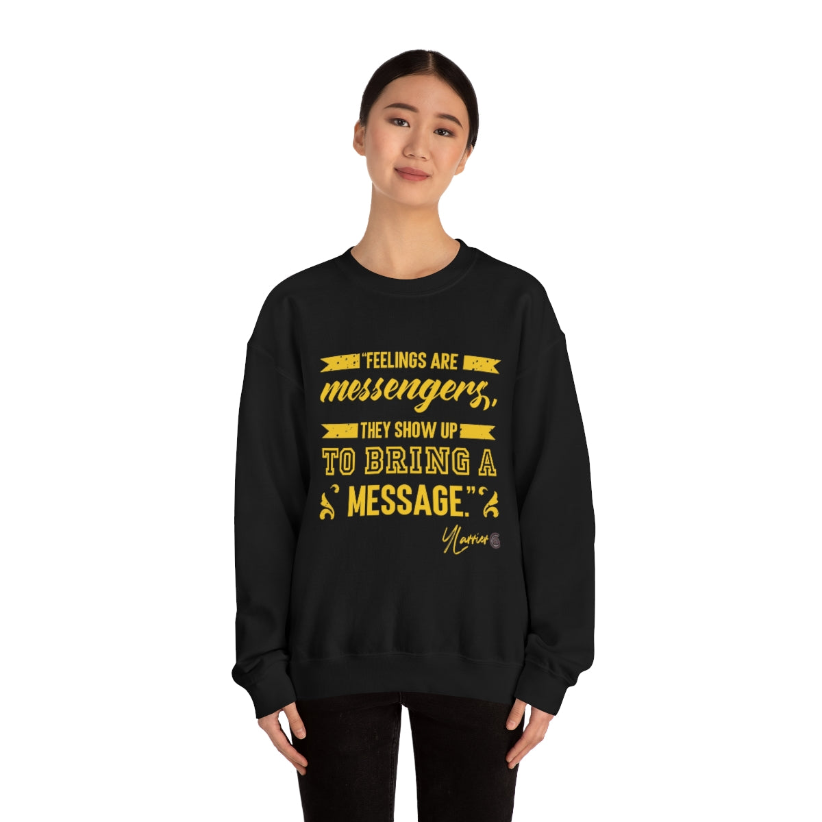 Feelings are Messenger Crewneck Sweatshirt