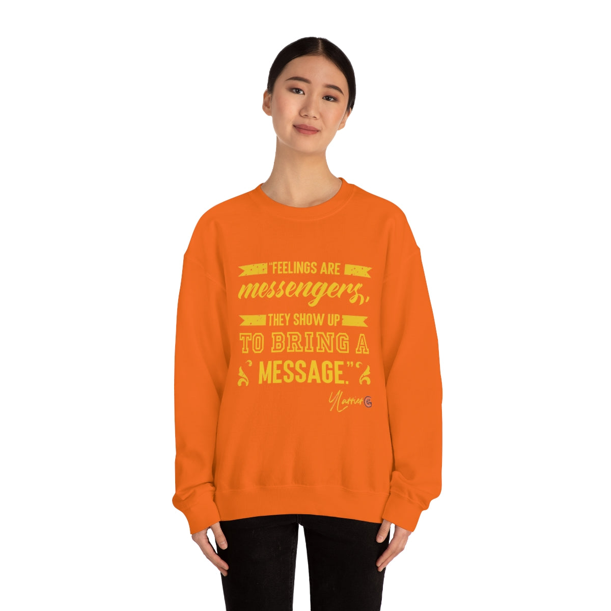 Feelings are Messenger Crewneck Sweatshirt