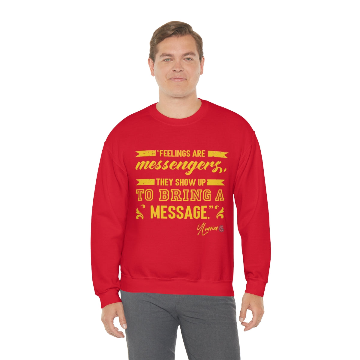 Feelings are Messenger Crewneck Sweatshirt