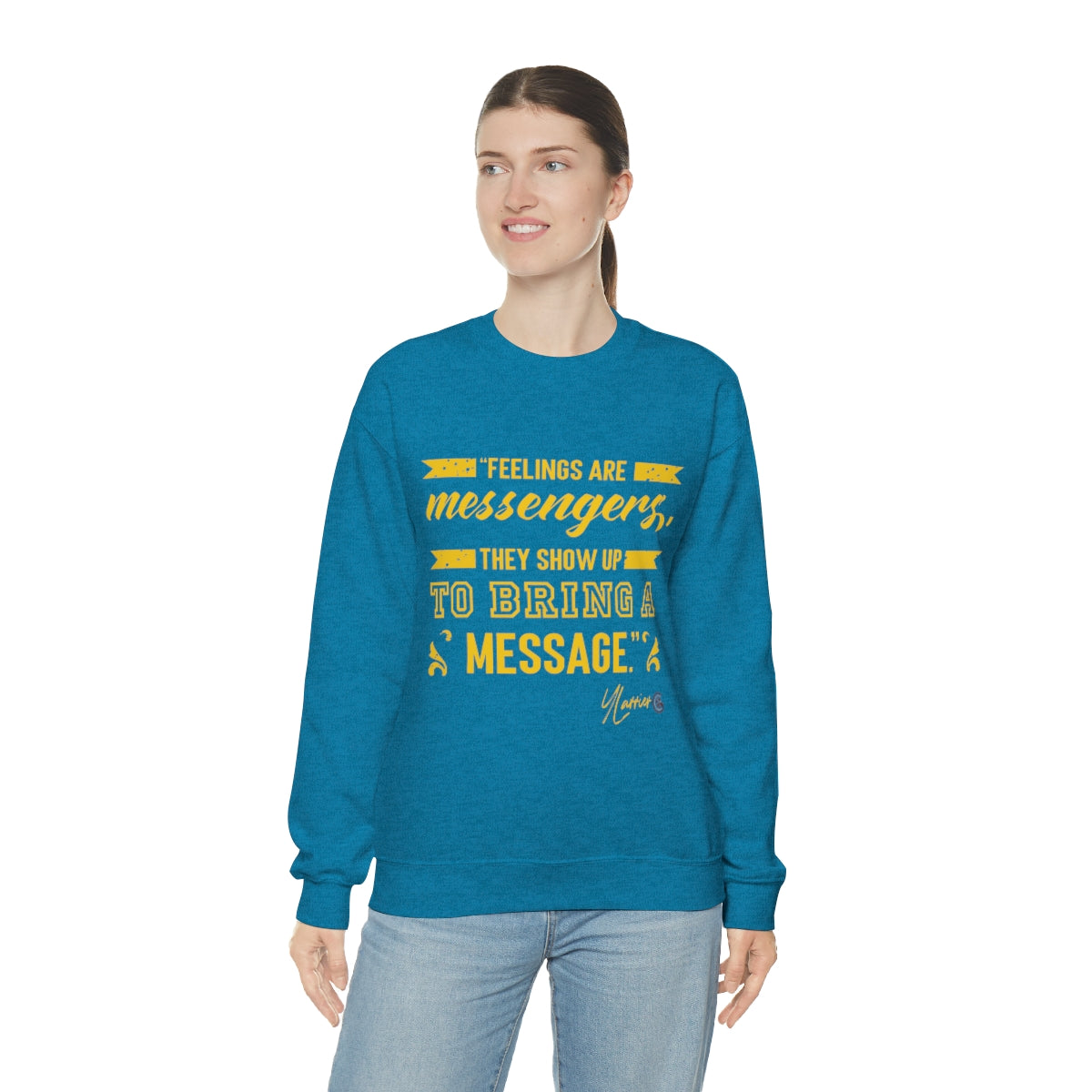 Feelings are Messenger Crewneck Sweatshirt