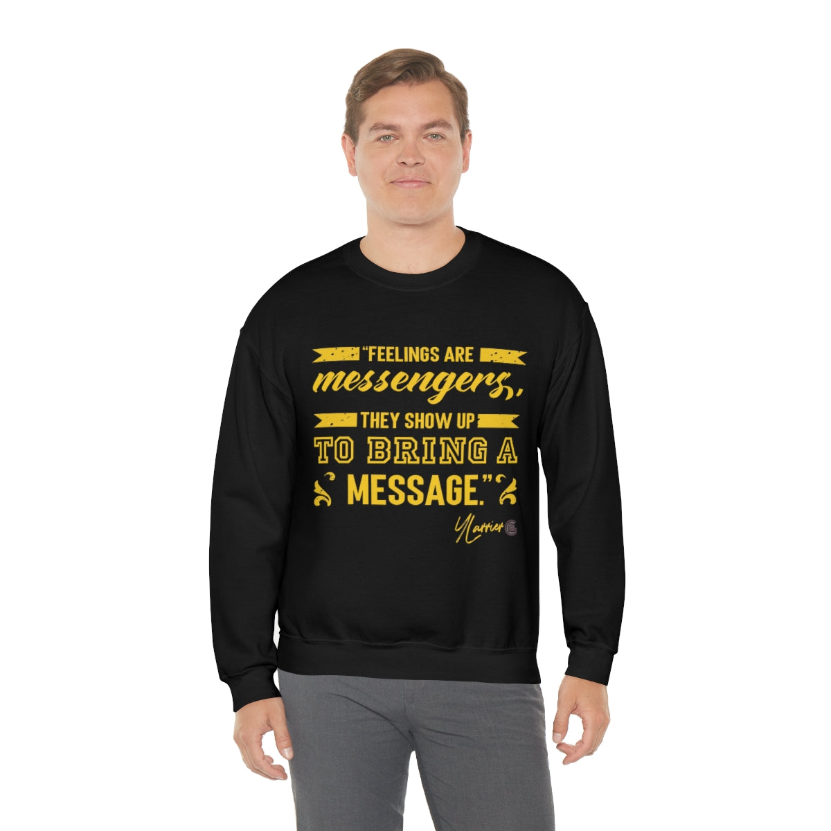 Feelings are Messenger Crewneck Sweatshirt