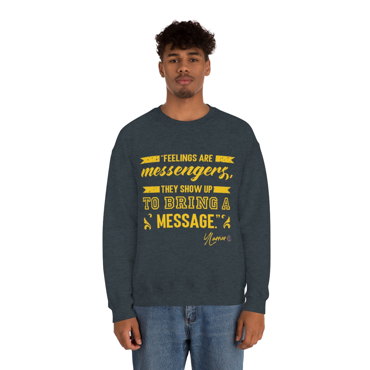Feelings are Messenger Crewneck Sweatshirt