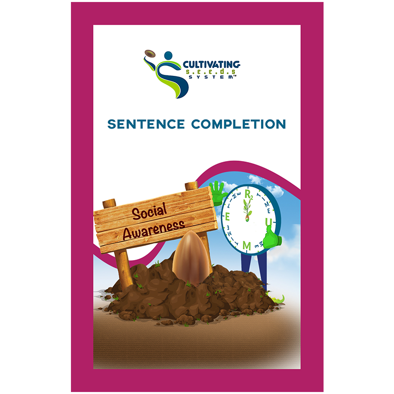 Social Emotional Competency (SEC) Sentence Completion Cards (20 cards/set)