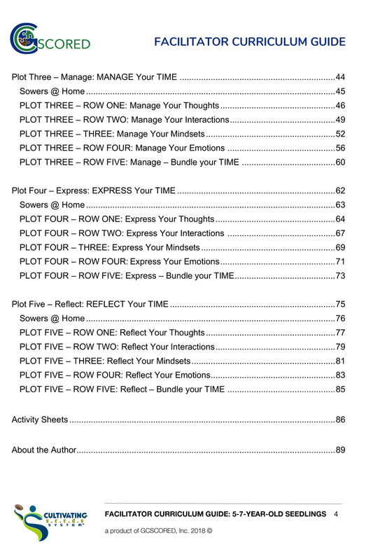 Facilitator's Guide (5-7yrs)